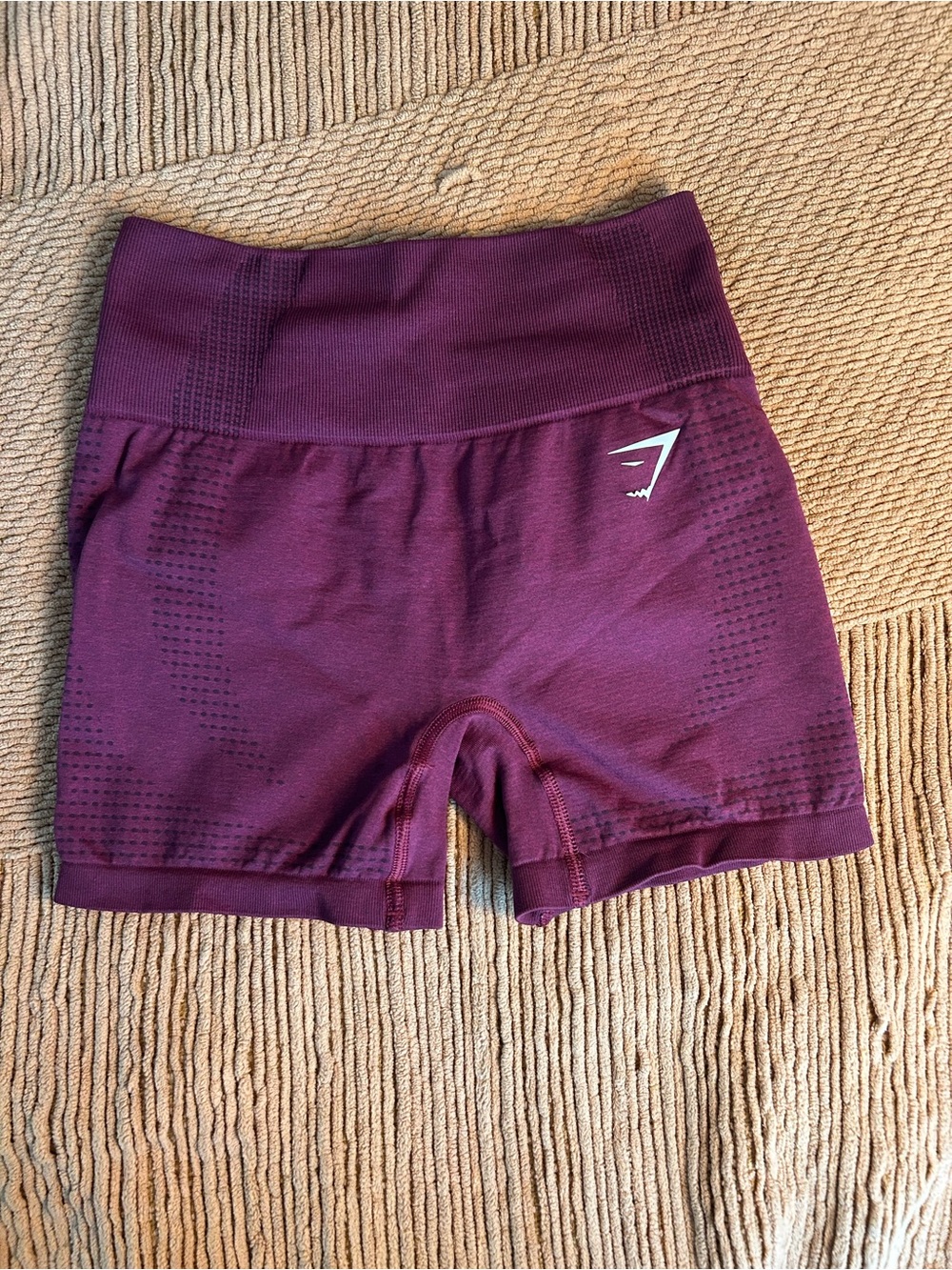 Gymshark Vital Seamless 2.0 Shorts - Baked Maroon Marl